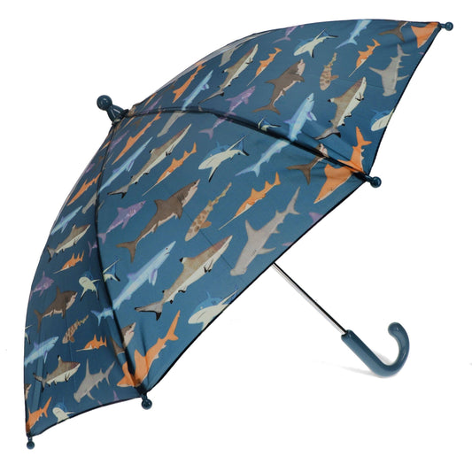 Children's Push-Up Umbrella - Sharks