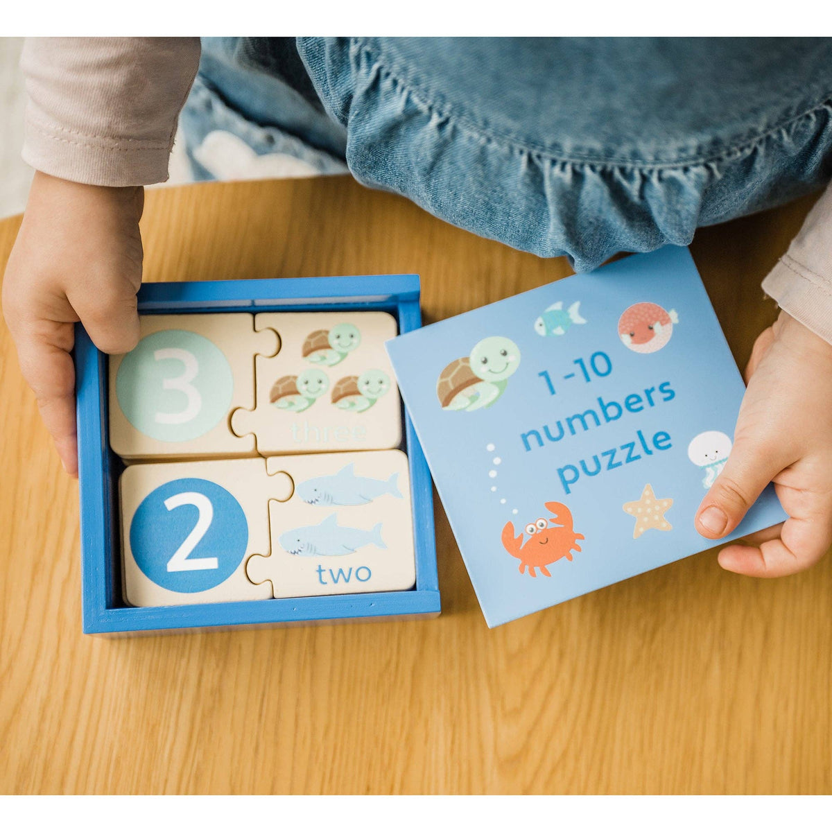 Sea Life Numbers Puzzle in a box