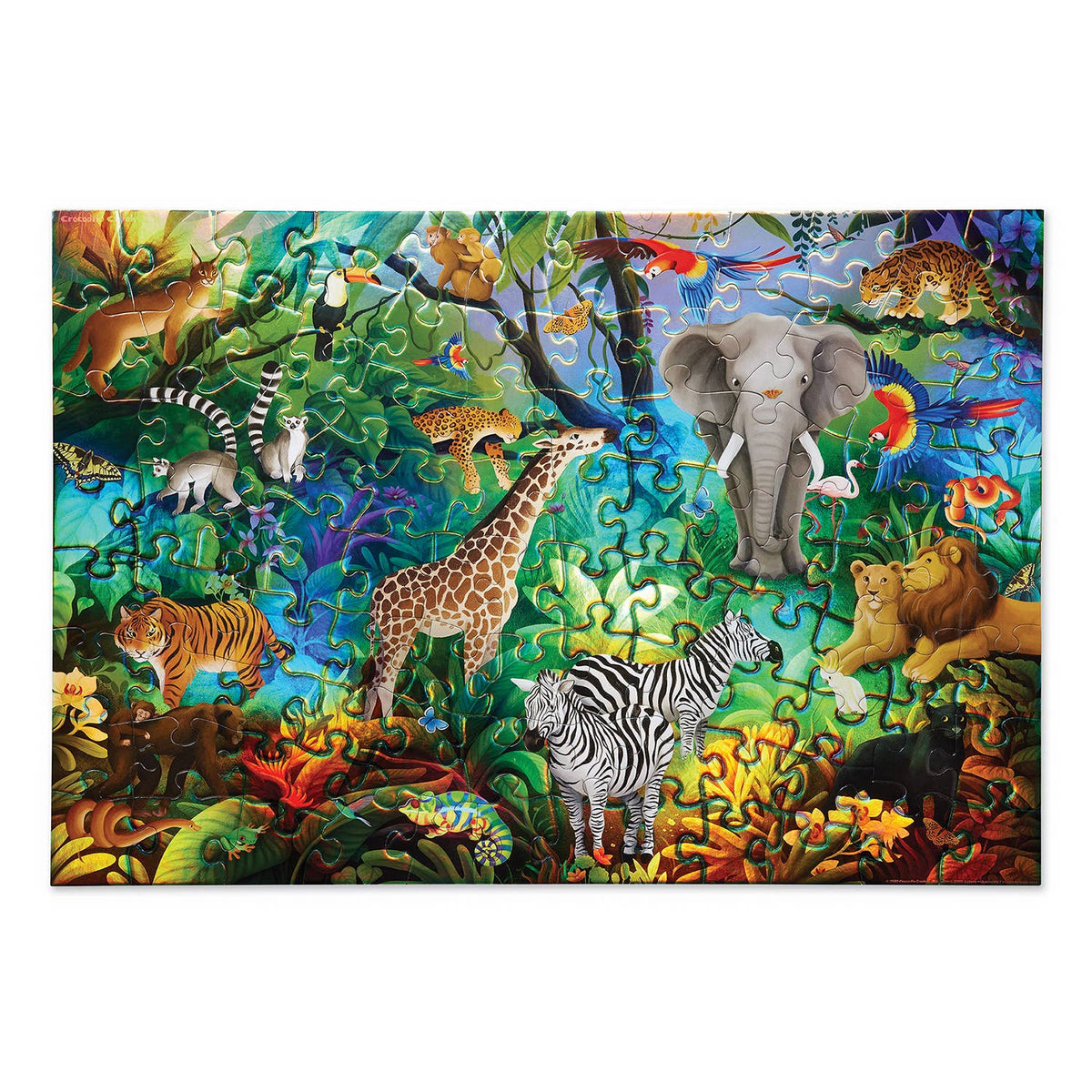 Crocodile Creek 50-pc Puzzle Holographic - Jungle Paradise