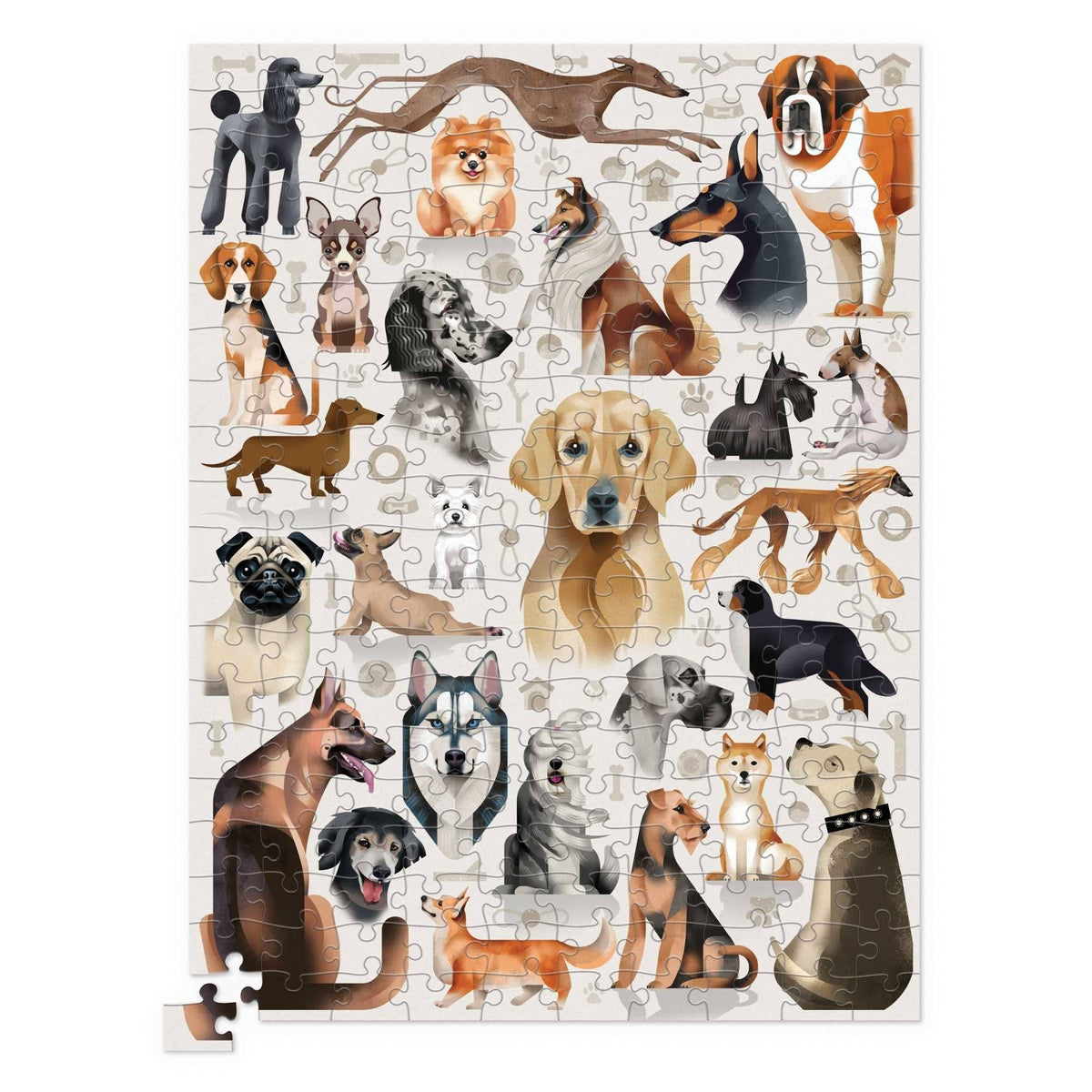 Crocodile Creek 200-Piece Dog Puzzle Kids Animal Learning