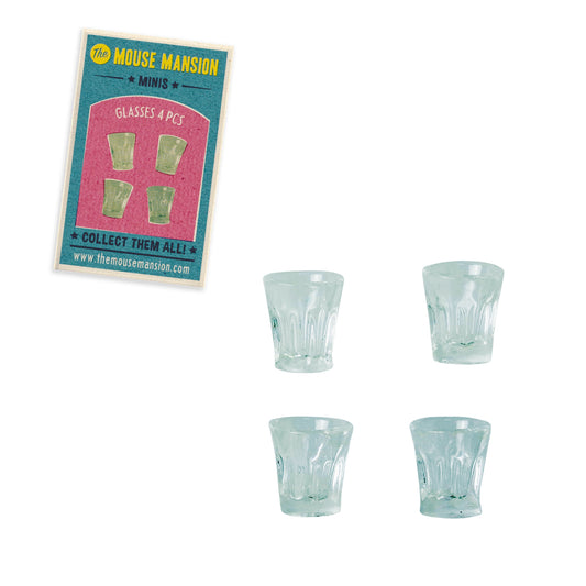 Dollhouse Miniatures - Water Glasses (Scale 1:12)