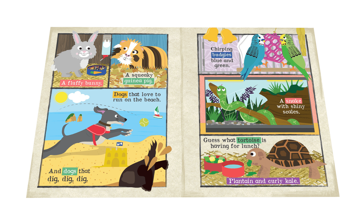 Nursery Times Crinkly Newspaper - We Love Our Pets