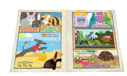 Nursery Times Crinkly Newspaper - We Love Our Pets