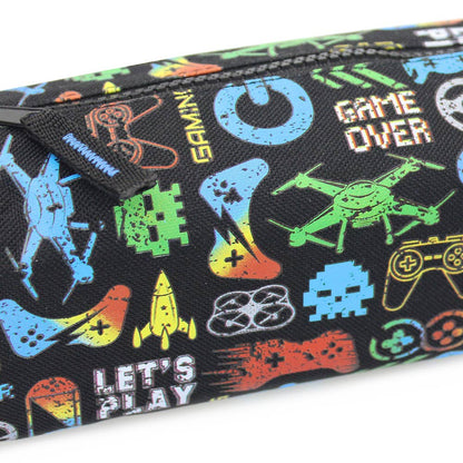 Gamer Over Pencil Case Black Barrel