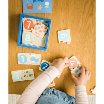 Sea Life Numbers Puzzle in a box