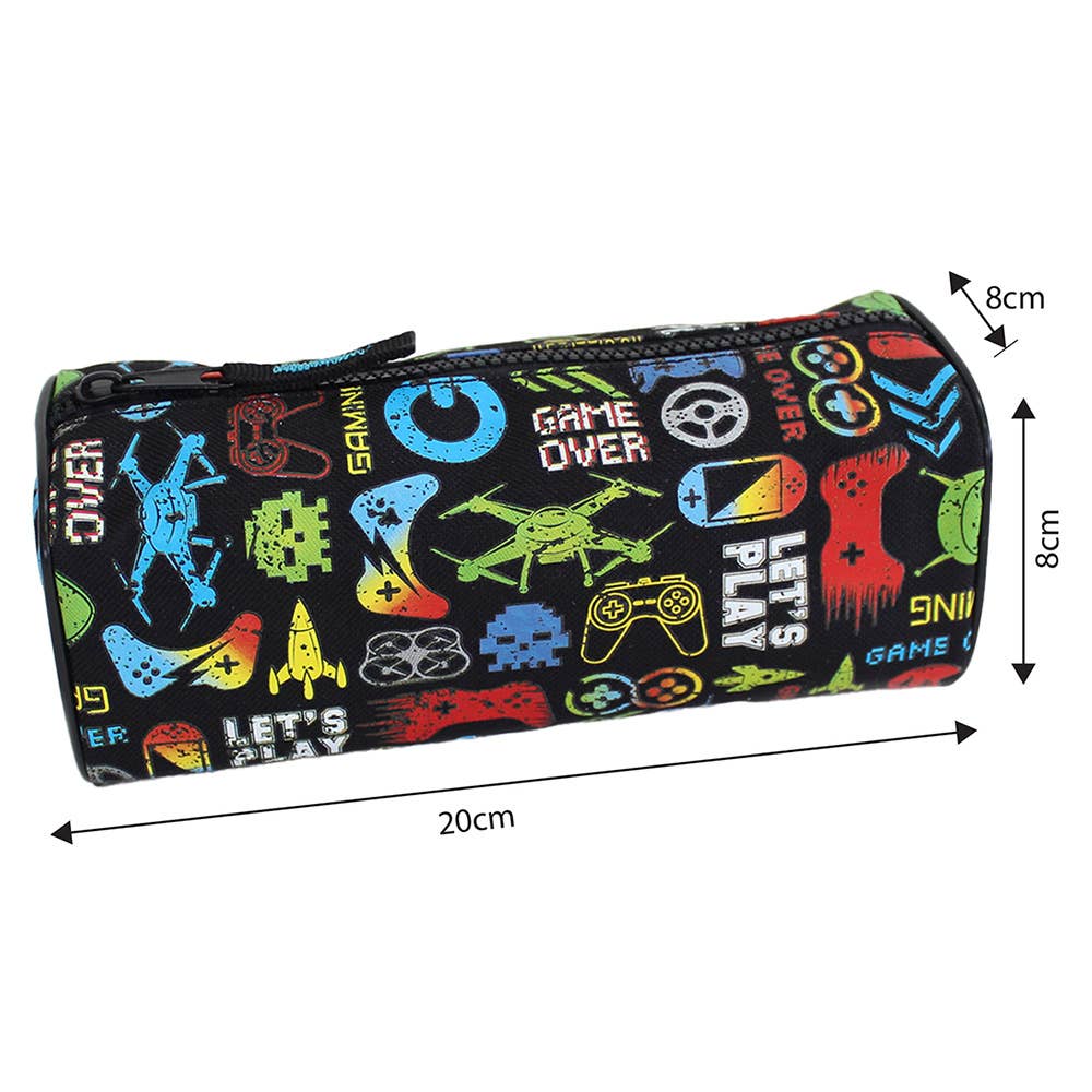 Gamer Over Pencil Case Black Barrel