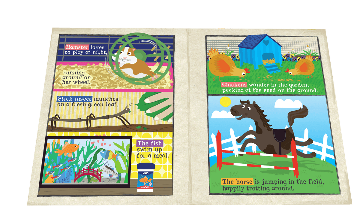 Nursery Times Crinkly Newspaper - We Love Our Pets