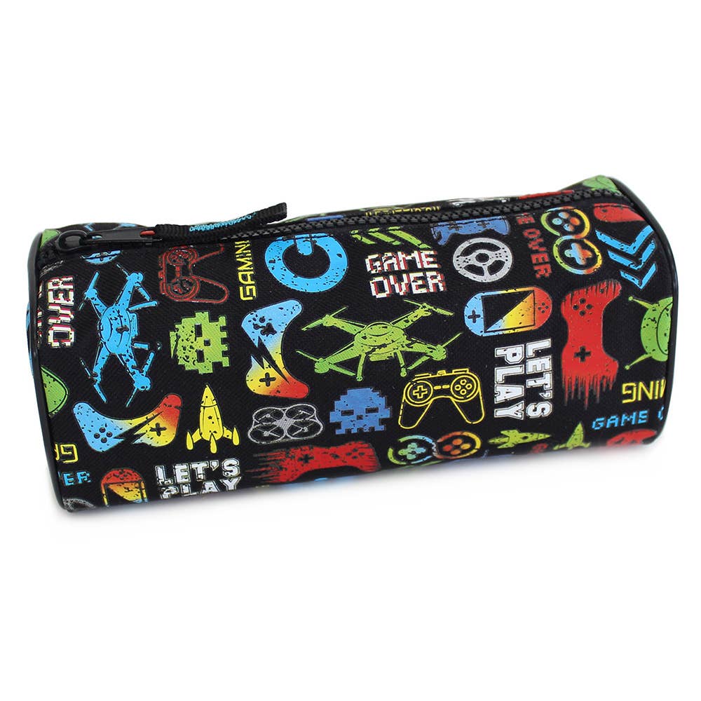 Gamer Over Pencil Case Black Barrel
