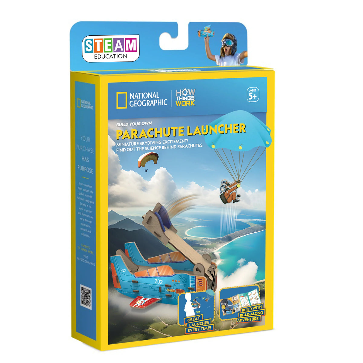 National Geographic Parachute Launcher Building Kit