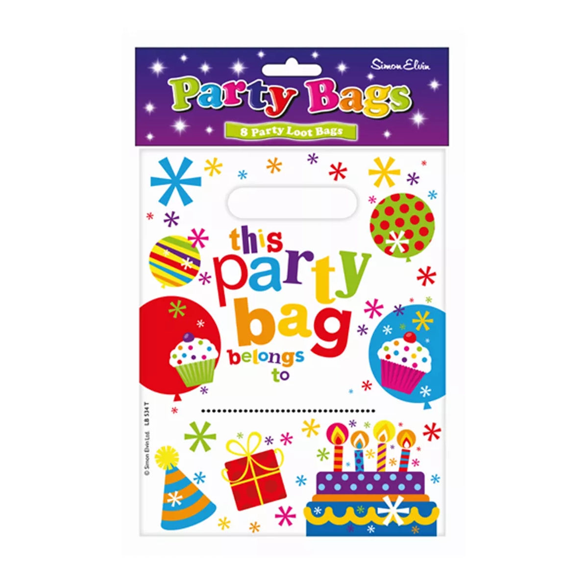 Pack of 8 Party Loot Bag
