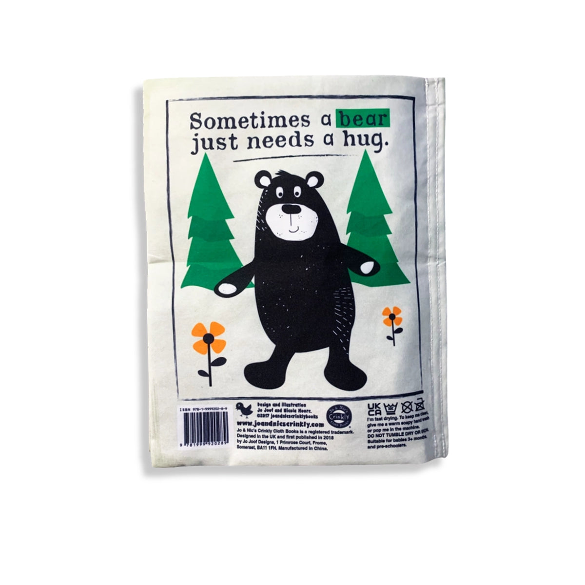 Nursery Times Crinkly Newspaper - Simply Creatures - Jo & Nic's Crinkly Cloth Books - The Forgotten Toy Shop