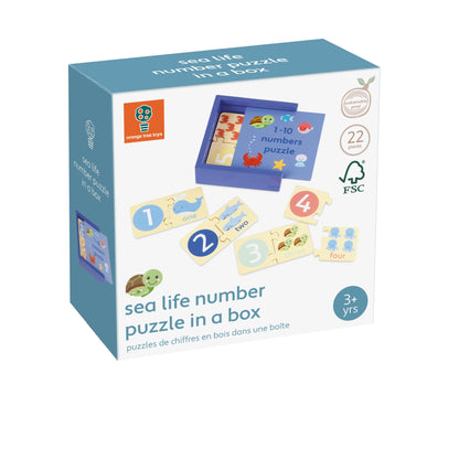 Sea Life Numbers Puzzle in a box