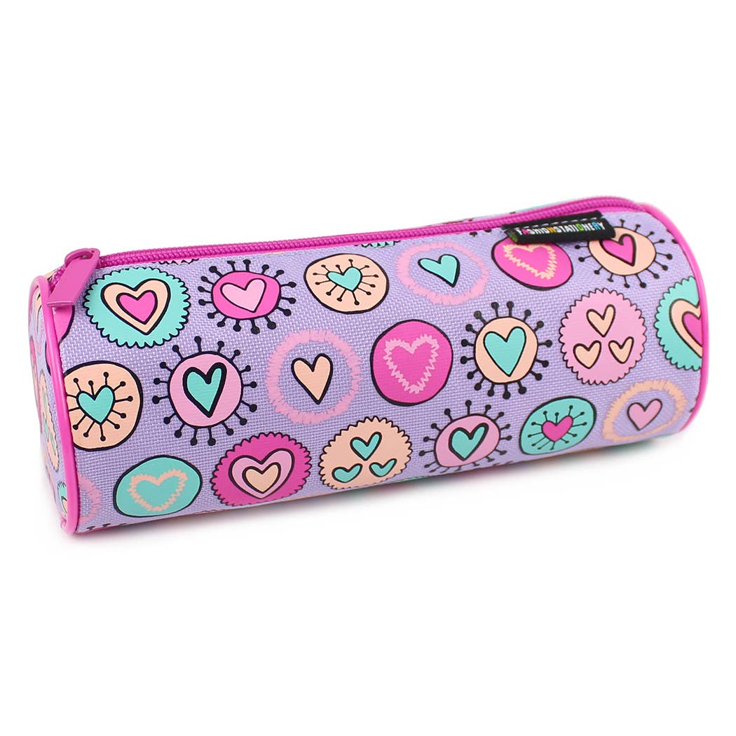 Hearts Lilac Pencil Case