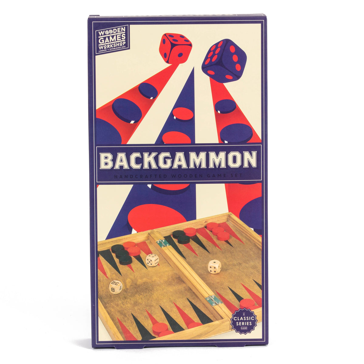 Wooden Backgammon Board Game