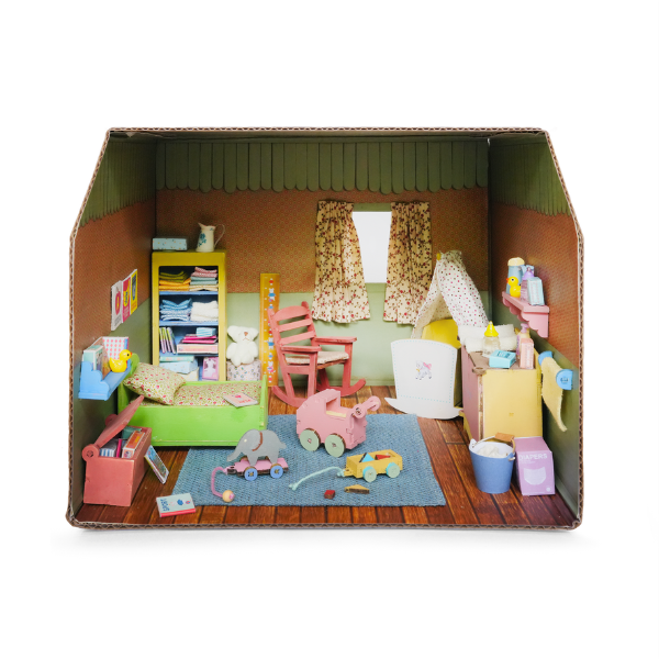 Dollhouse - Cardboard Room - Nursery