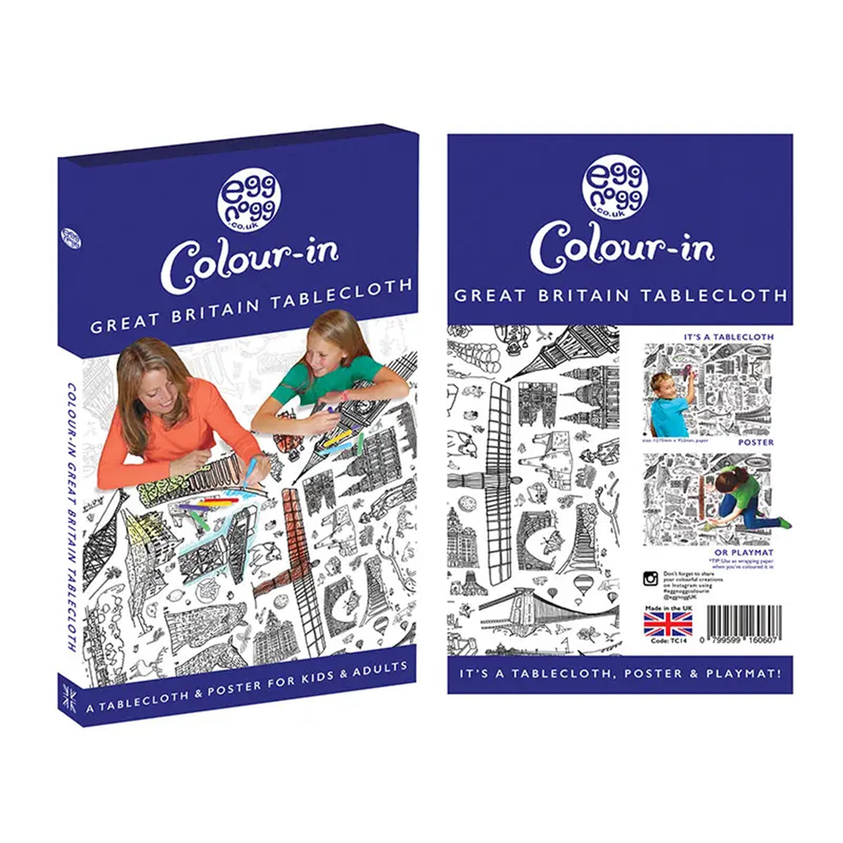 Colour-in Giant Poster / Tablecloth - Great Britain