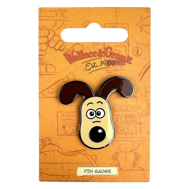 Wallace and Gromit - Gromit Head Pin Badge
