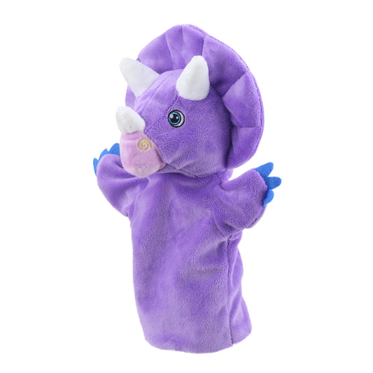 My First Dinosaur Puppet - Purple Triceratops