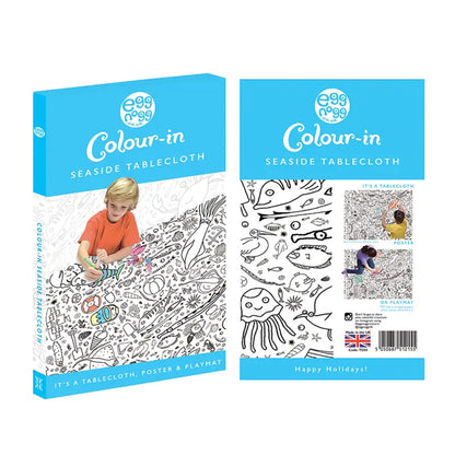 Colour-in Giant Poster / Tablecloth - Seaside