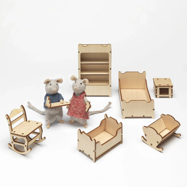 The Mouse Mansion Furniture Kit - Kids Bedroom - Het Muizenhuis - The Forgotten Toy Shop